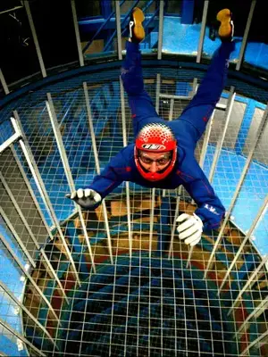 Indoor skydiving