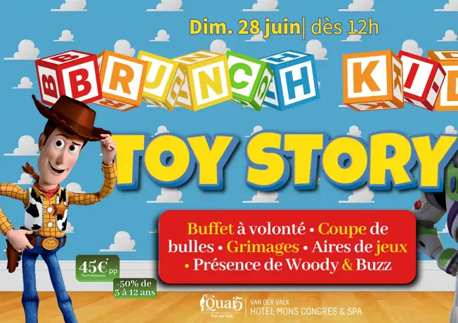 Kids Brunch Toy Story|  28 juin | Van der Valk Mons