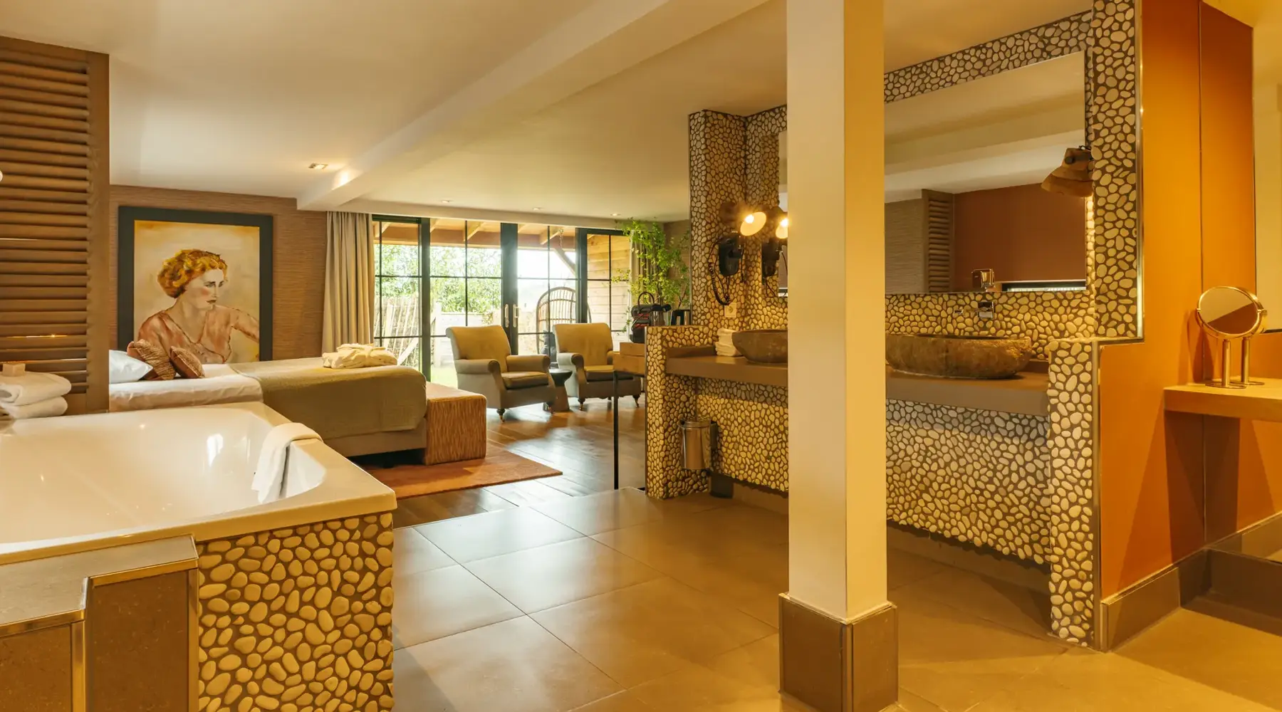 Gartenzimmer mit eigener Terrasse Van der Valk hotel Apeldoorn - de Cantharel