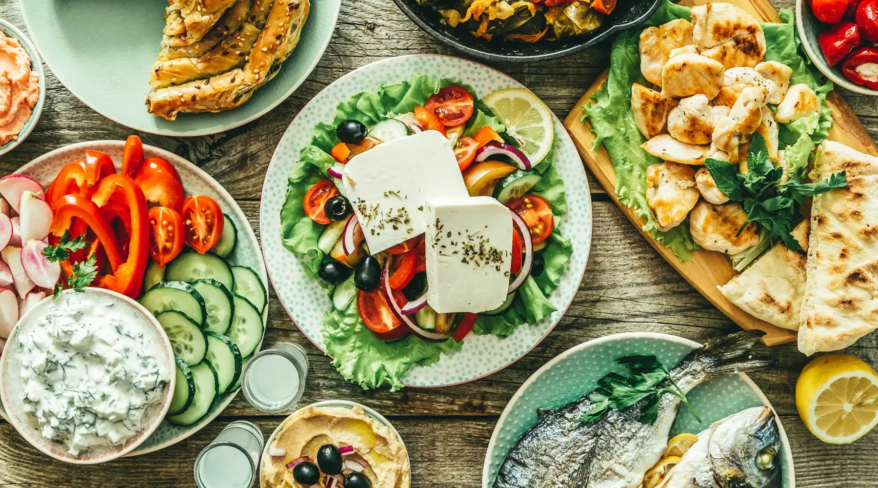 Greek themed buffet