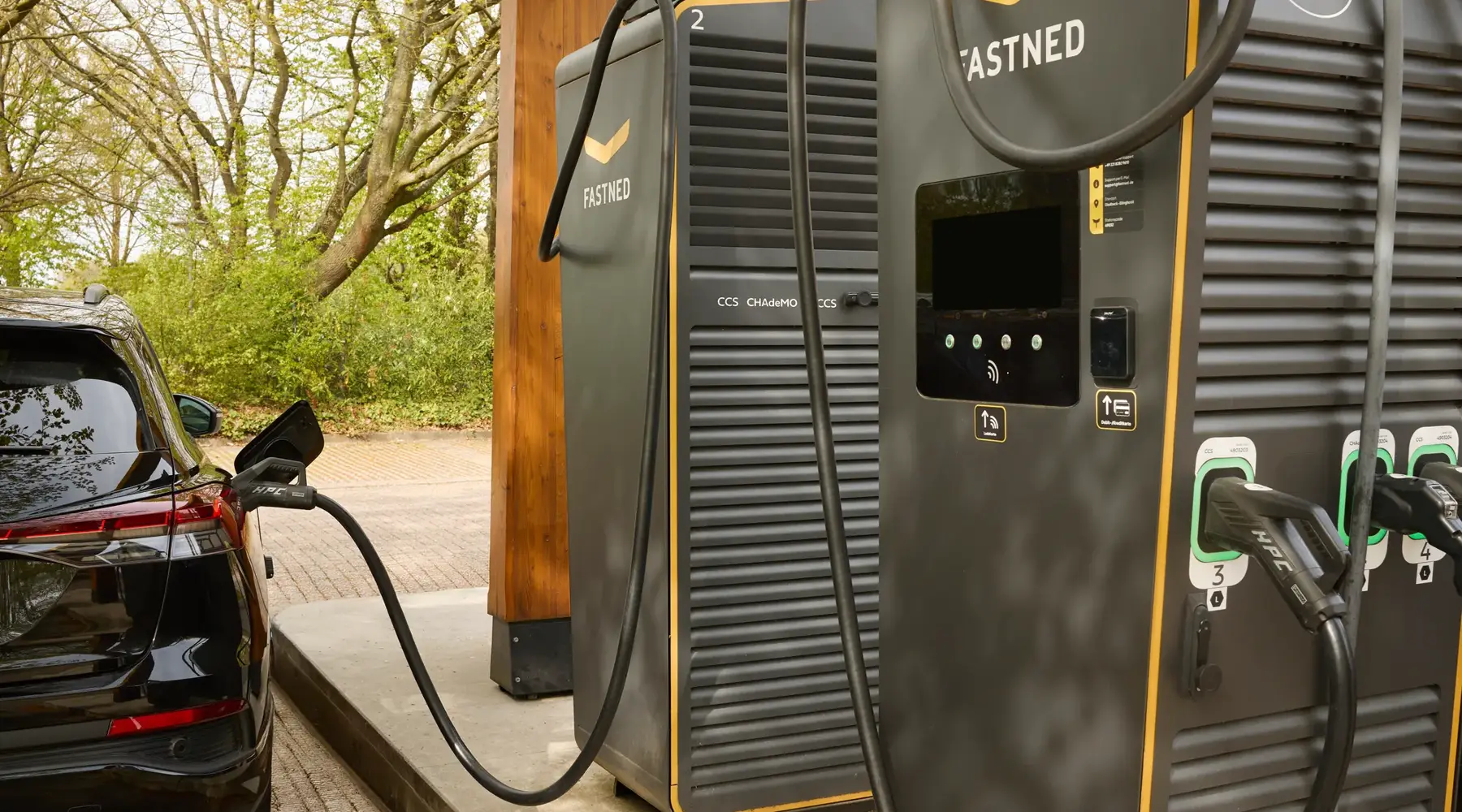 Fast charging station at the hotel