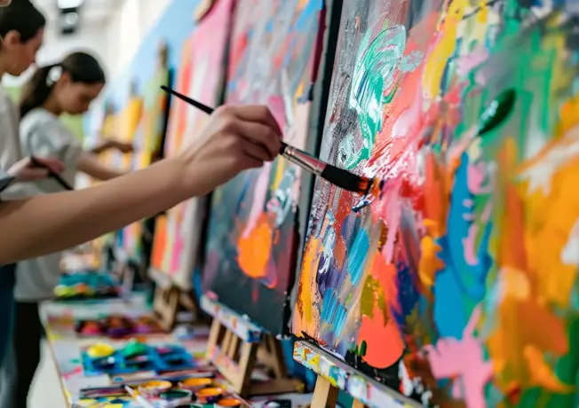 Acrylworkshop im Van der Valk Naturresort Drewitz