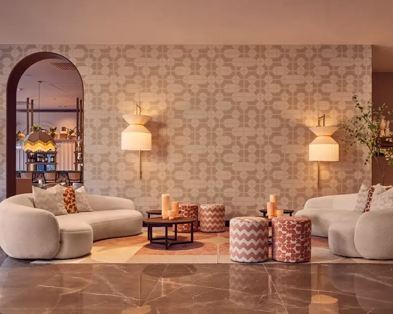 Lobby van Hotel Lelystad