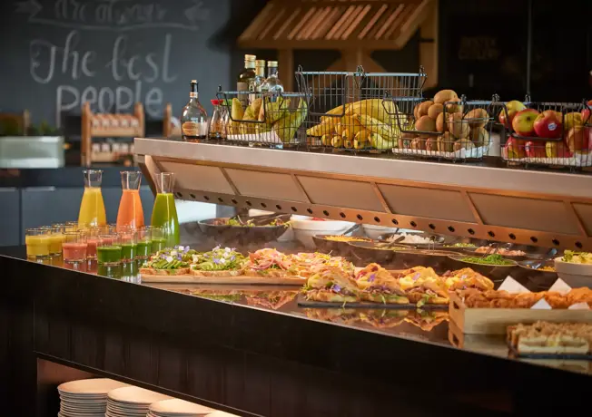 Broodjes op een buffet