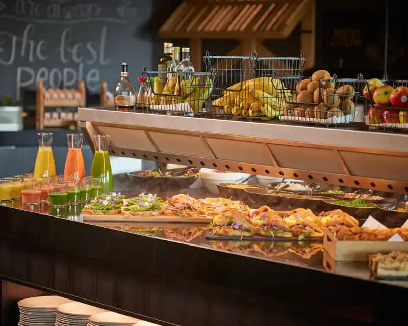 Sandwiches on a buffet