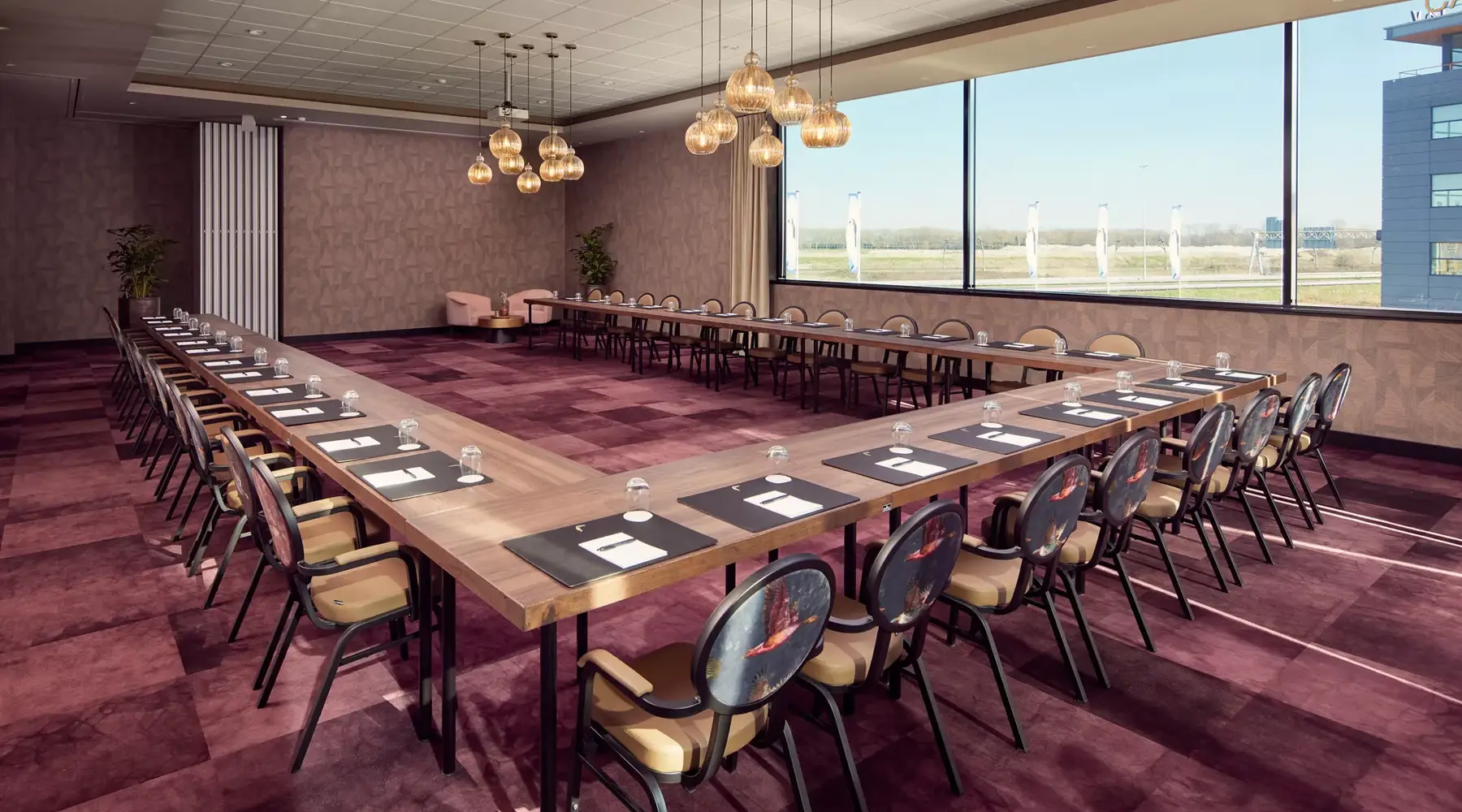 U-shaped setup meeting room at Van der Valk Gorinchem.