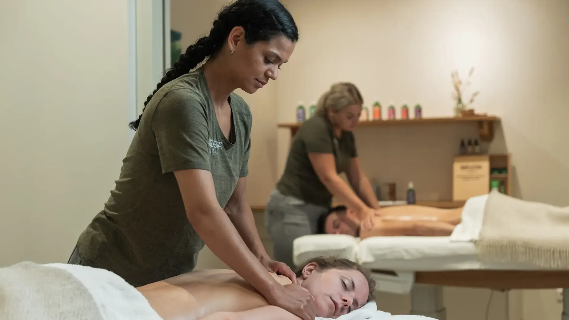 Behandeling bij de spa