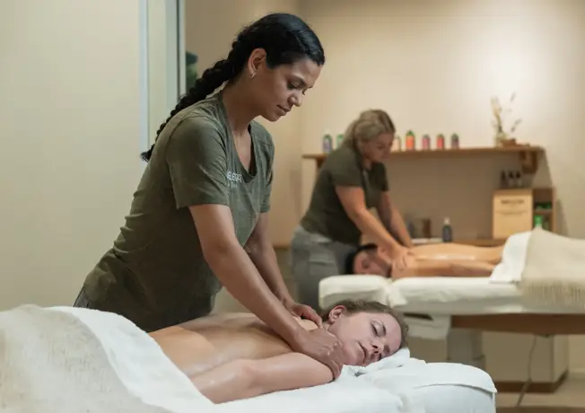 Behandeling bij de spa