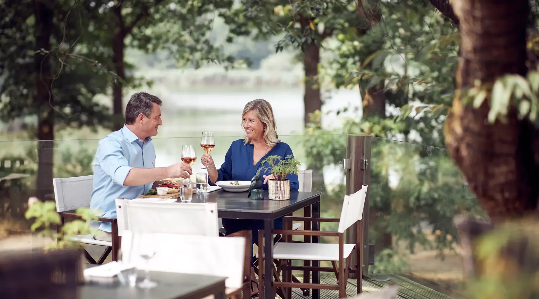 Achter terras