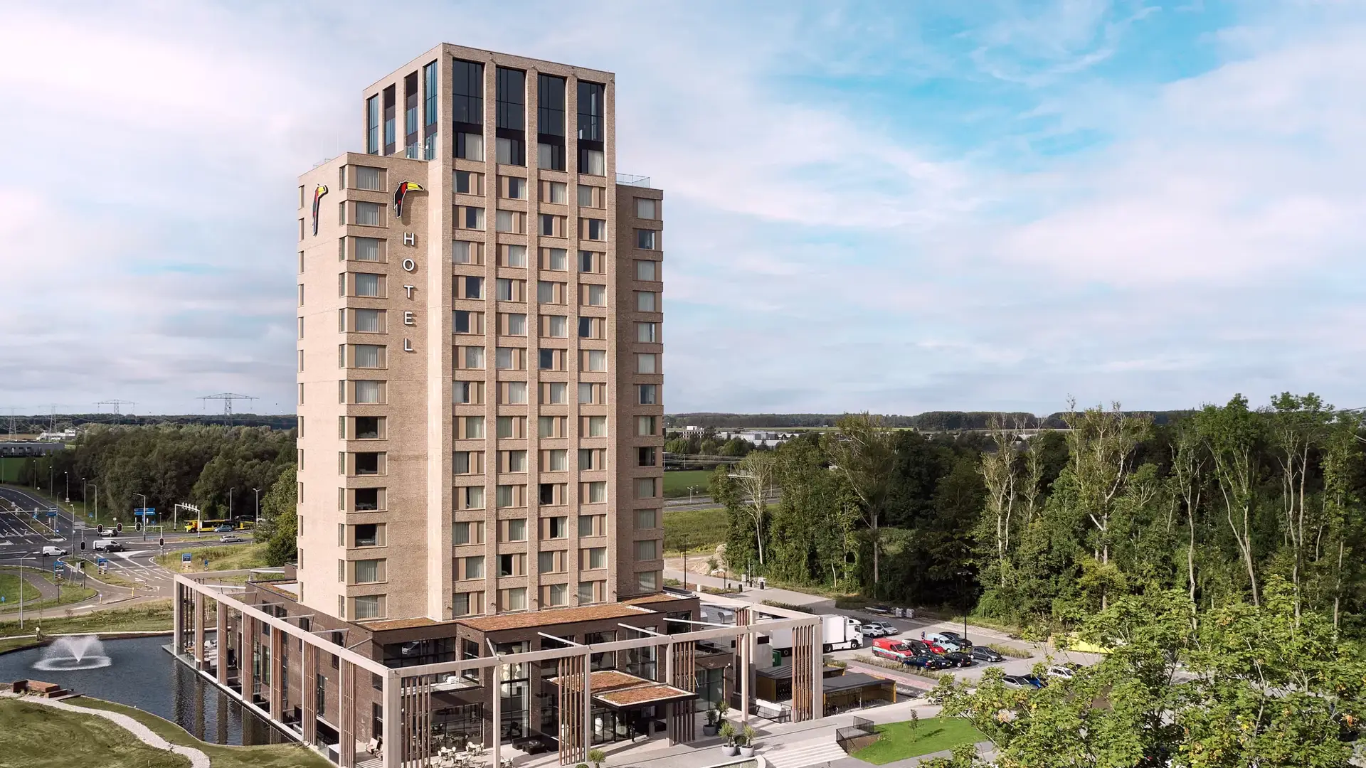 Frontansicht des Hotels Lelystad