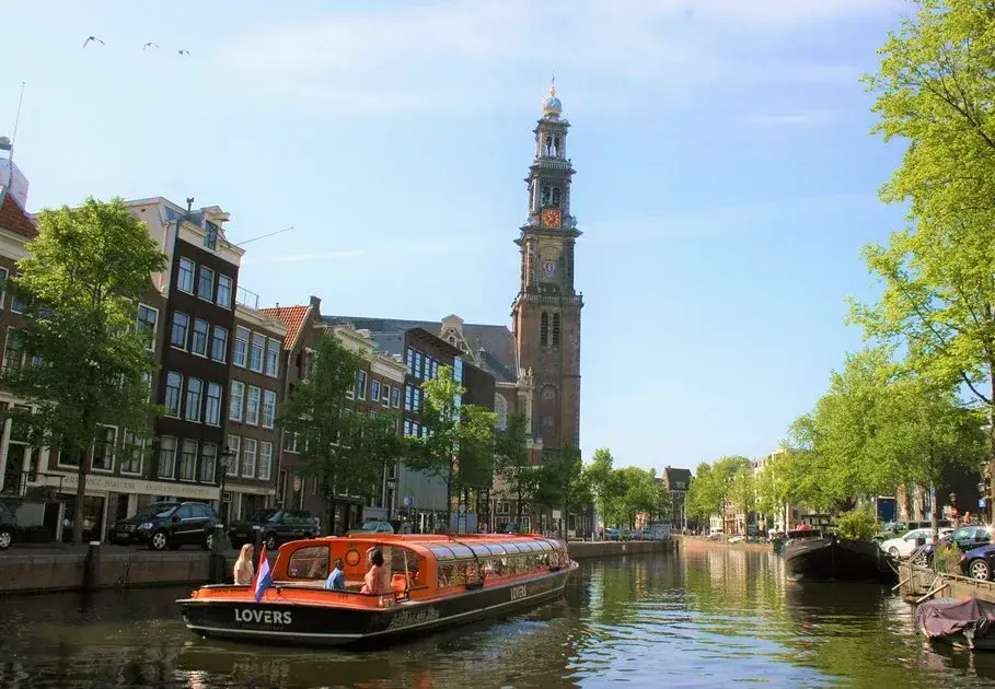 Croisière sur les canaux d'Amsterdam.