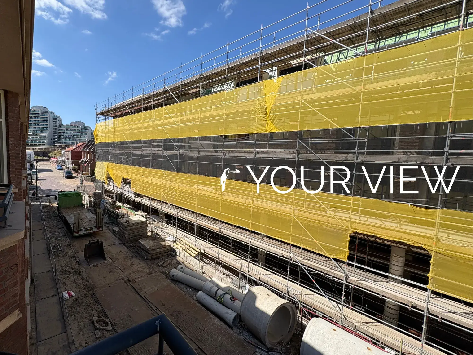 Ihre Aussicht aus dem Standardzimmer mit Blick auf die Baustelle