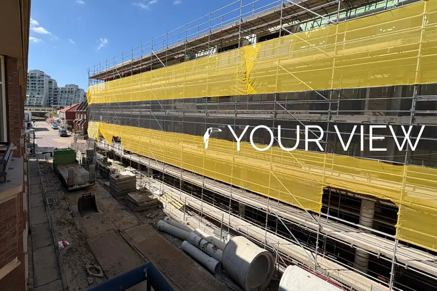 Jouw uitzicht vanuit standaard kamer met construction view