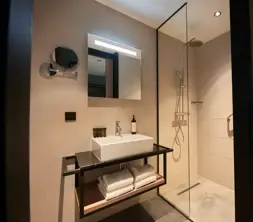 Bathroom with Twin room at Van der Valk Hotel Gorinchem-A27
