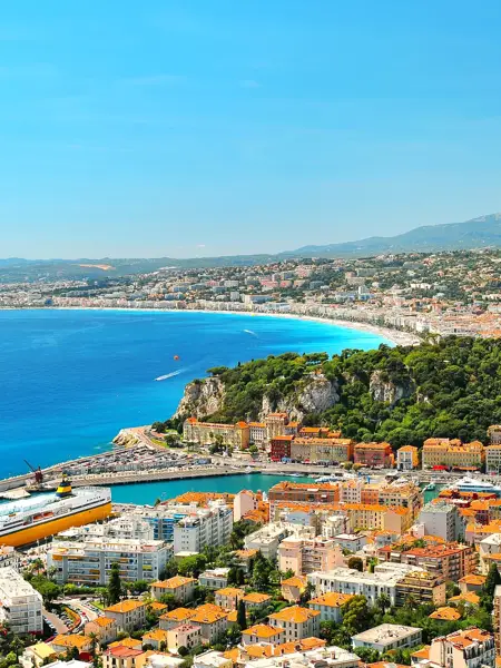 Panoramic aerial view of Nice