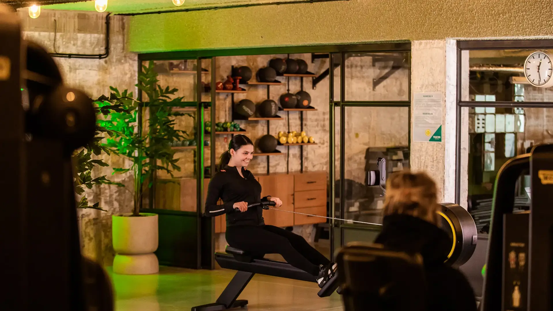 Woman who is exercising
