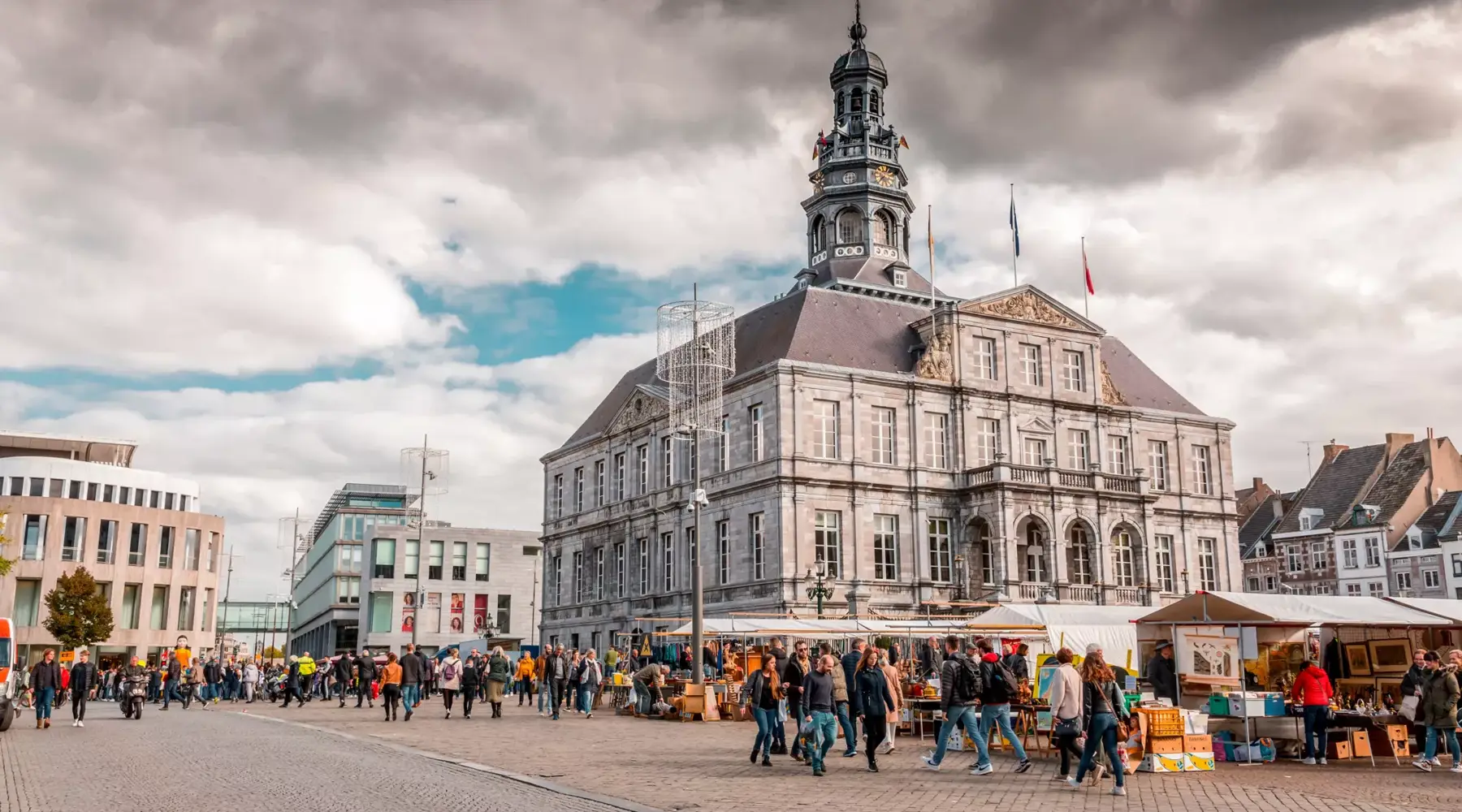 Market in Maastricht.