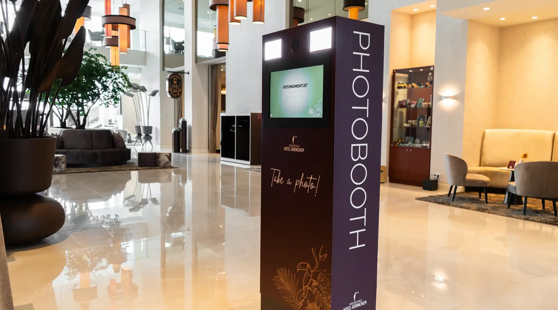 photobooth in lobby van der valk gorinchem