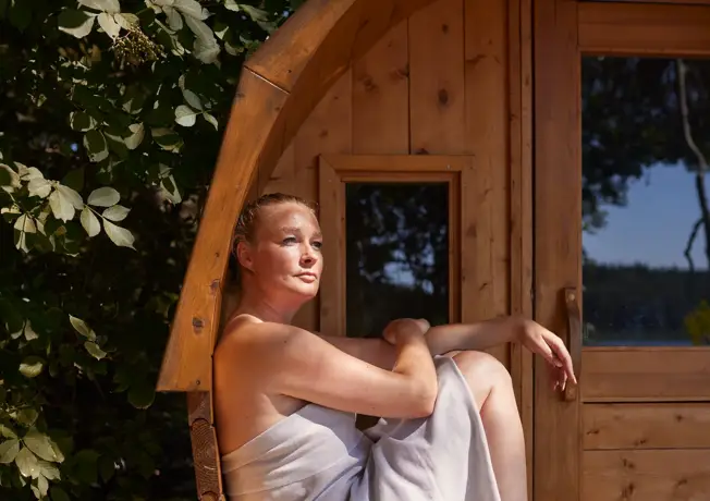Barrel sauna