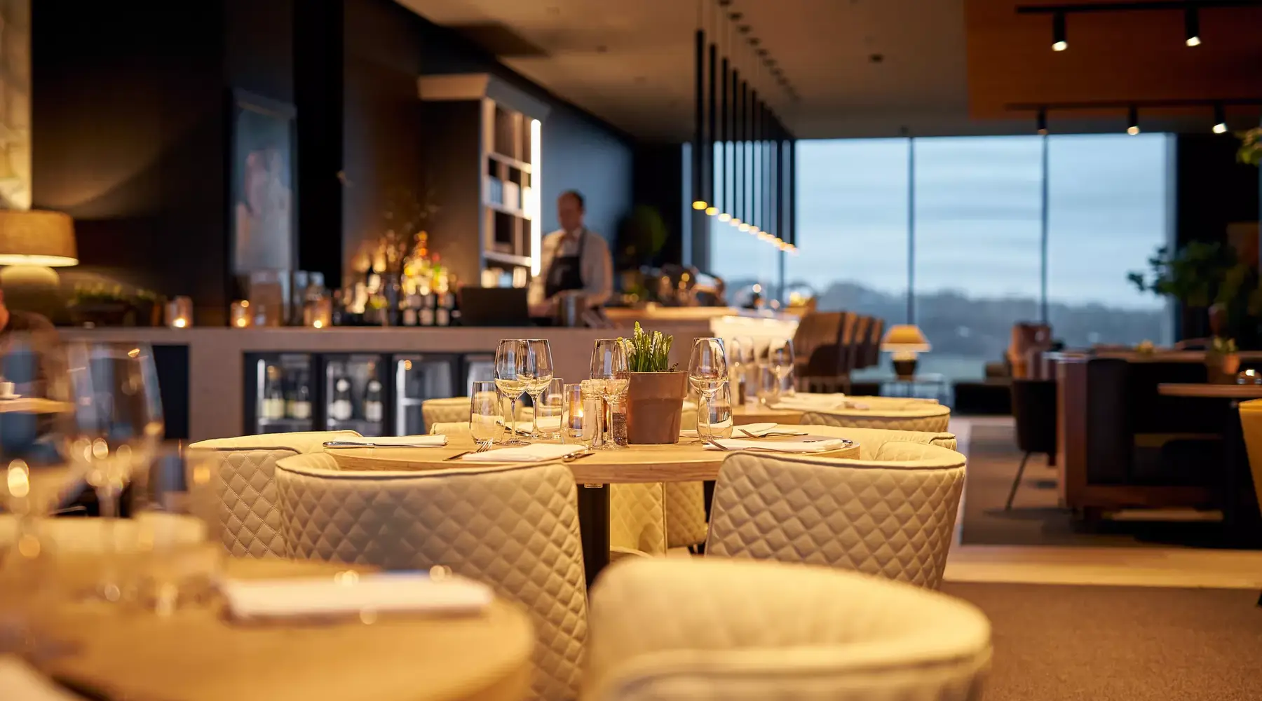 Intérieur de la Brasserie l'Oeuf