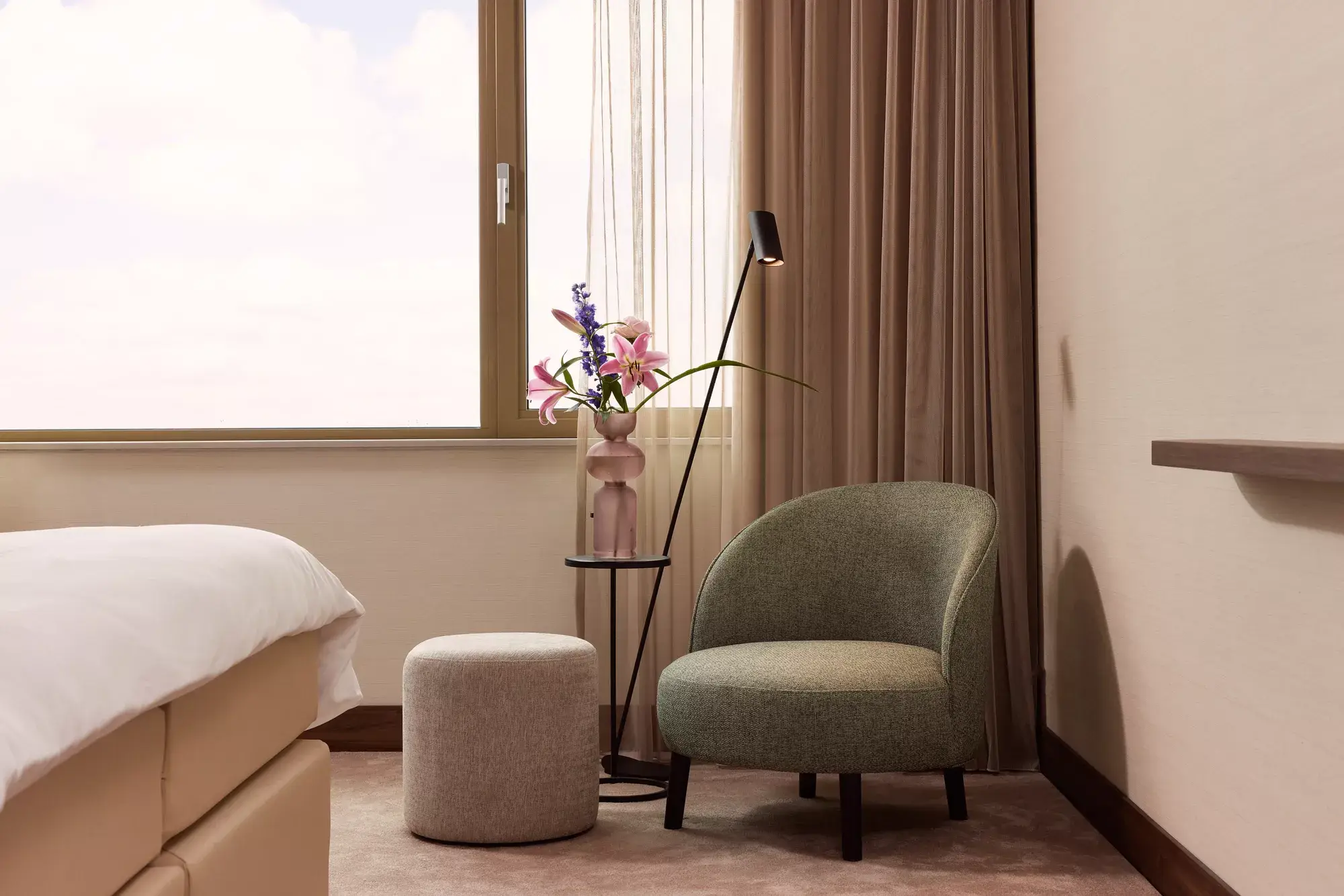 Deluxe kamer groene stoel